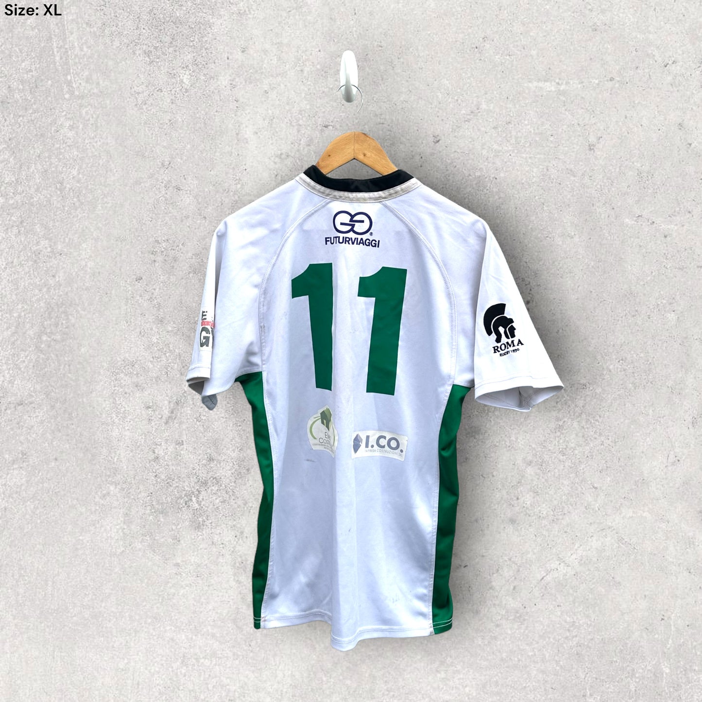 RUGBY ROMA OLIMPIC #11 MATCH WORN JERSEY