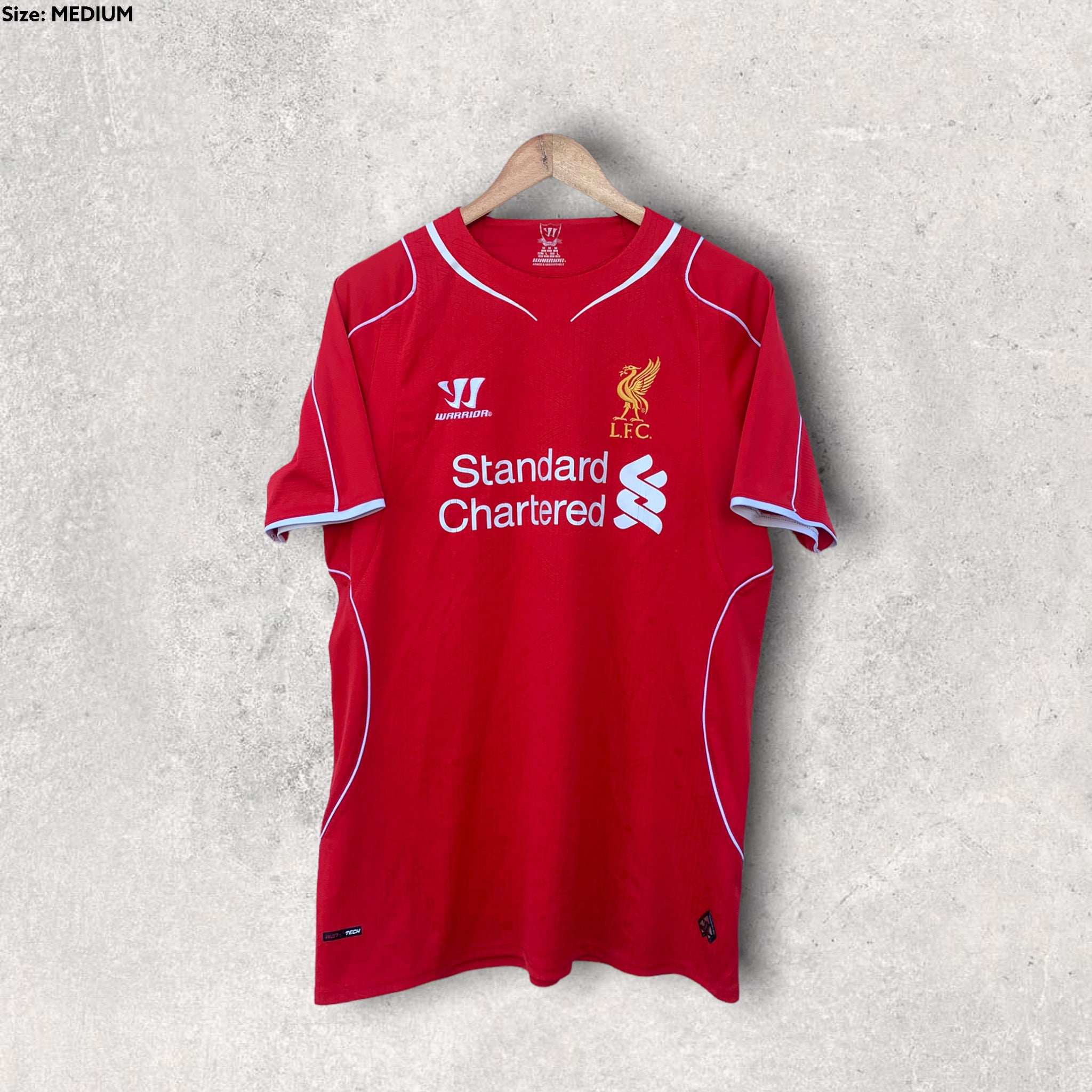 Maillot Domicile Liverpool FC 2014-2015 Warrior, Rouge, #9, Taille L Enfant (168 Cm)