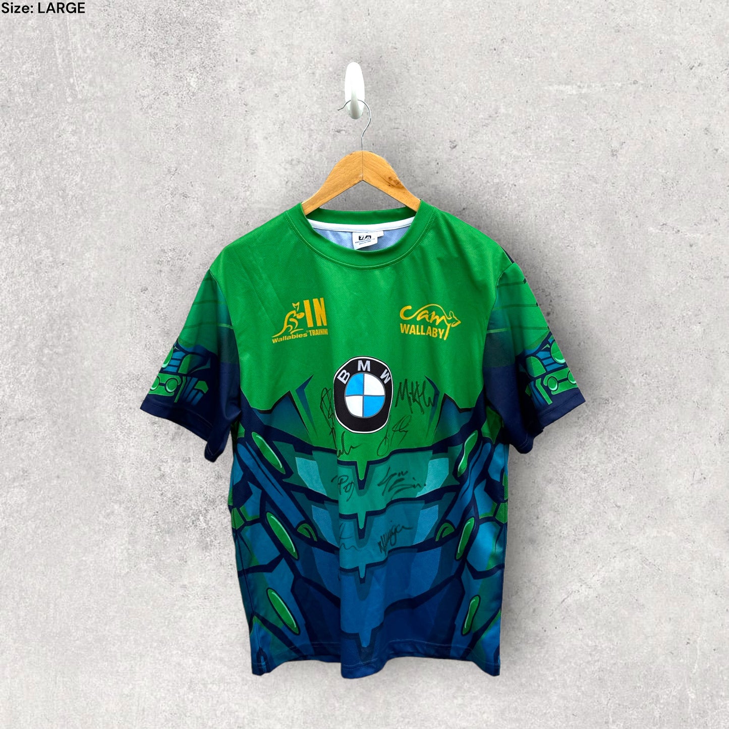 WALLABIES SIGNED TRAINING SHIRT