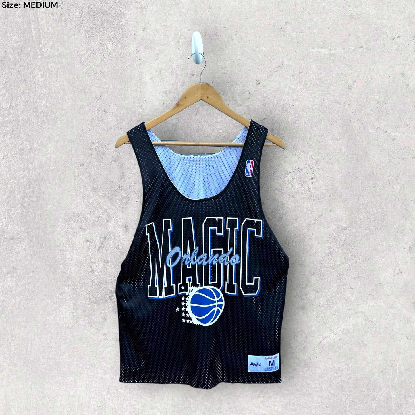 ORLANDO MAGIC MITCHELL AND NESS REVERSE BASKETBALL JERSEY