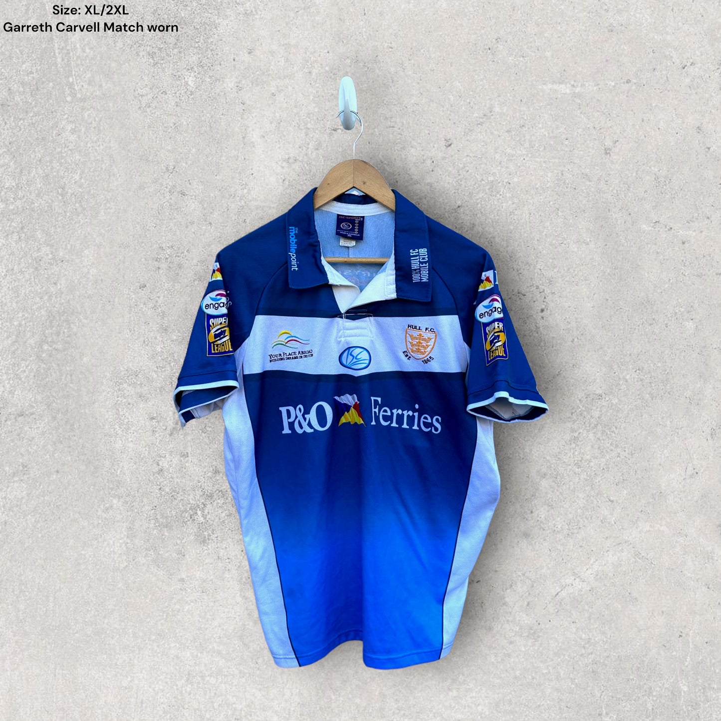 GARRETH CARVELL HULL CITY MATCH WORN JERSEY