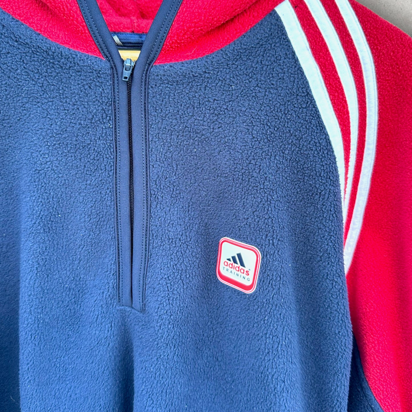 ADIDAS QUARTER ZIP VINTAGE FLEECE