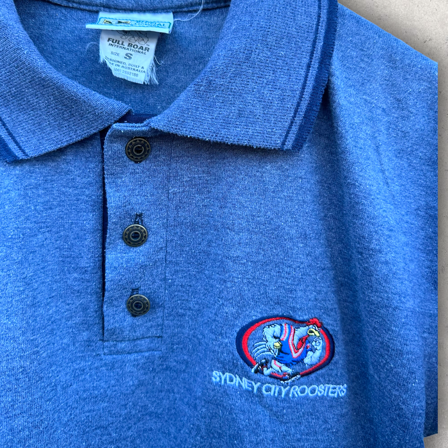 SYDNEY CITY ROOSTERS VINTAGE POLO SHIRT