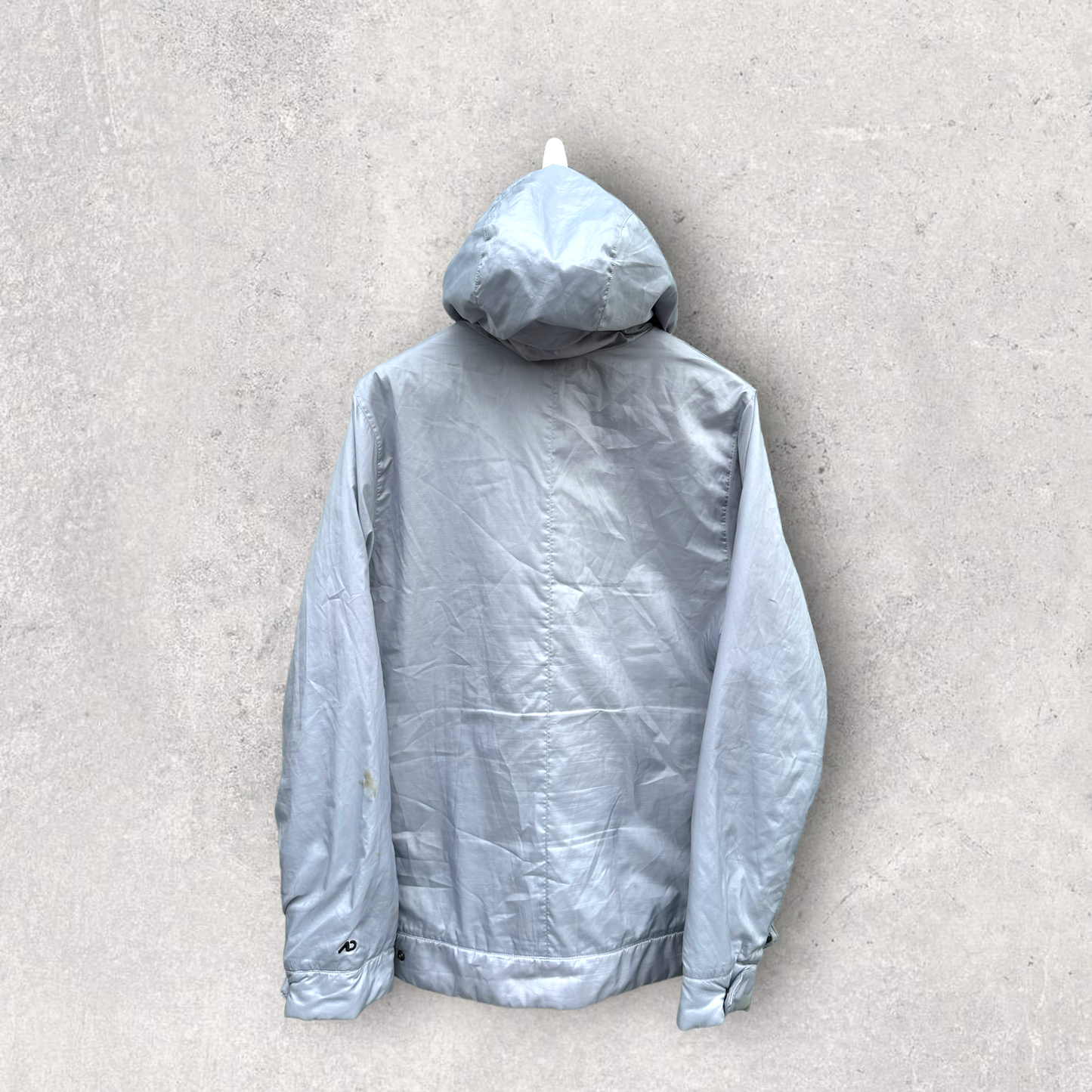 NIKE GREY HOODED PUFFER JACKET
