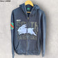 SOUTH SYDNEY RABBITOHS ISC BLACK HOODED JUMPER