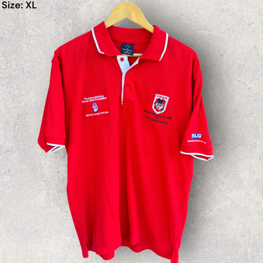 ST GEORGE ILLAWARRA DRAGONS VS USA TOMAHAWKS 2004 HELPING HAND CUP POLO