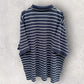 RM Williams Blue Stripped Short Sleeve Polo Shirt