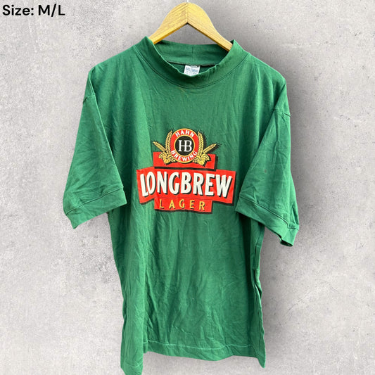 HAHN BREWING LONGBREW GREEN SHORT SLEEVE VINTAGE SHIRT