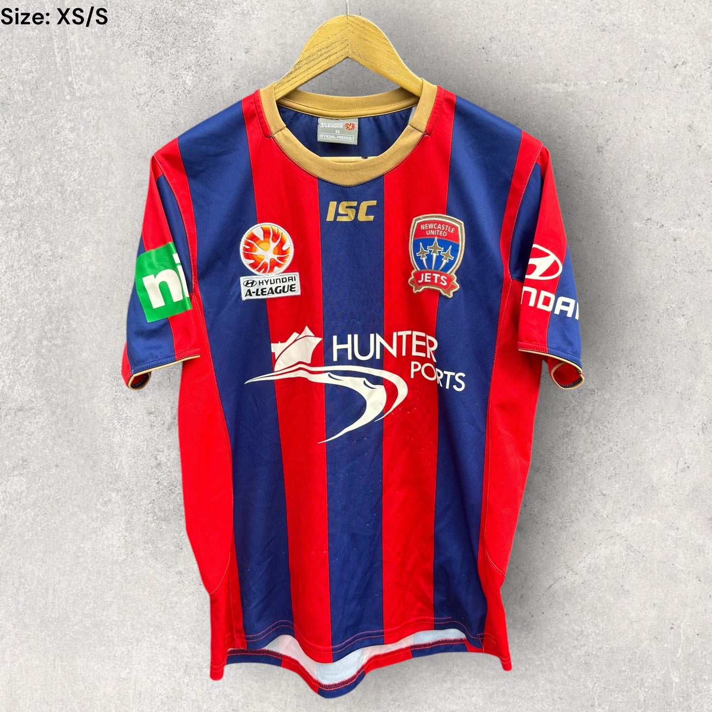 NEWCASTLE JETS 2013-2014 ISC A LEAGUE HOME JERSEY