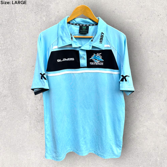 CRONULLA SHARKS X-BLADES POLO SHIRT