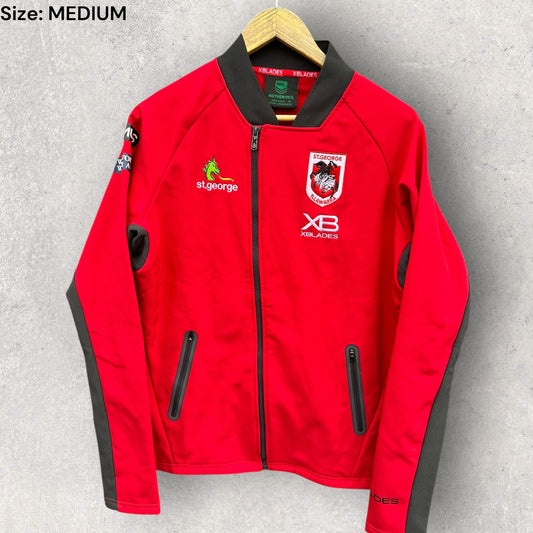 St George Illawarra Dragons X-Blades Full Zip Red Hooded Jacket