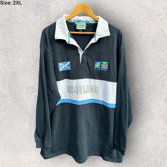 SCOTLAND 2003 RUGBY WORLD CUP LONG SLEEVE JERSEY