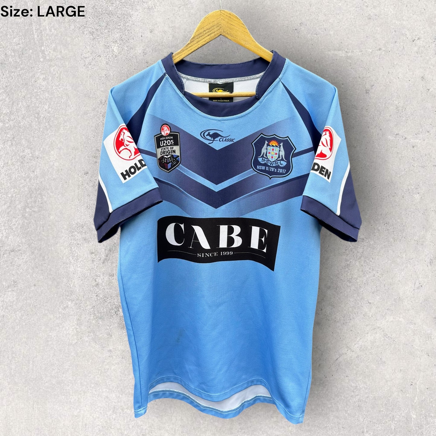JACK MURCHIE 2017 NSW BLUES U20s MATCH WORN JERSEY