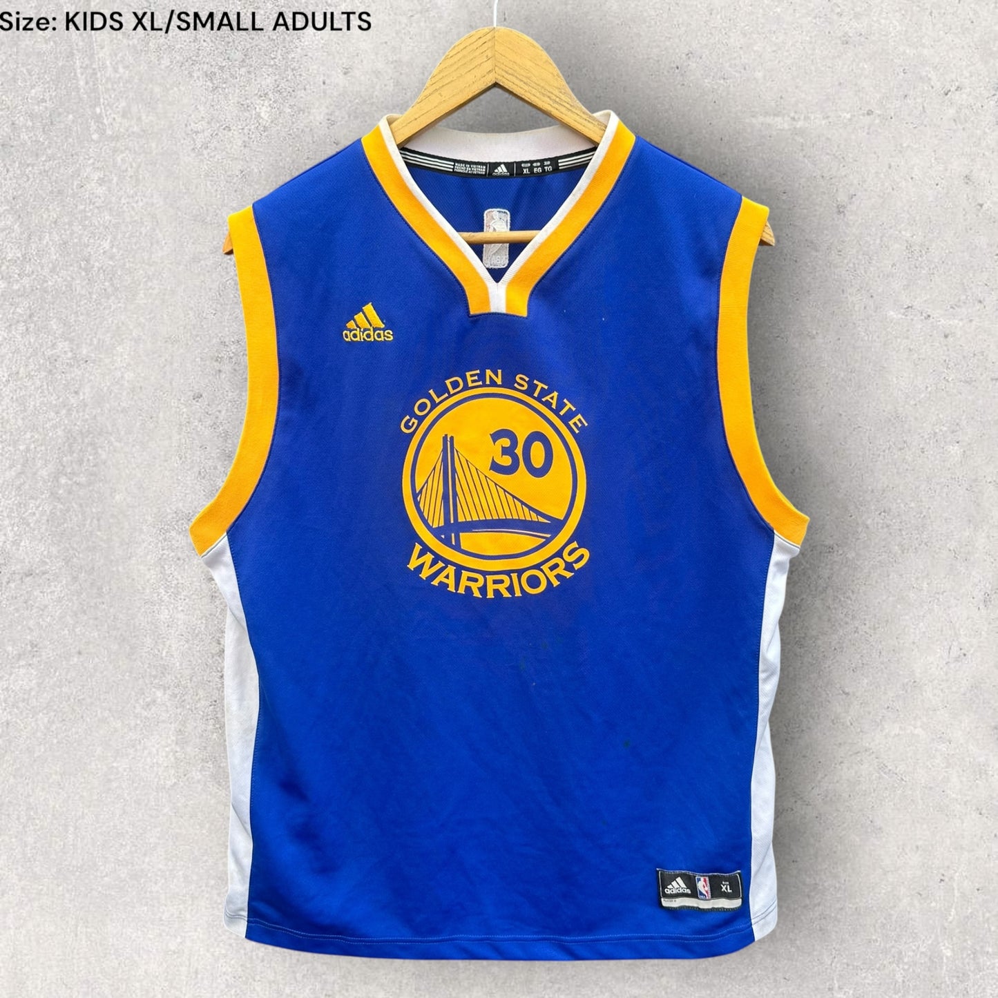 STEPH CURRY GOLDEN STATE WARRIORS 2016 ADIDAS NBA JERSEY