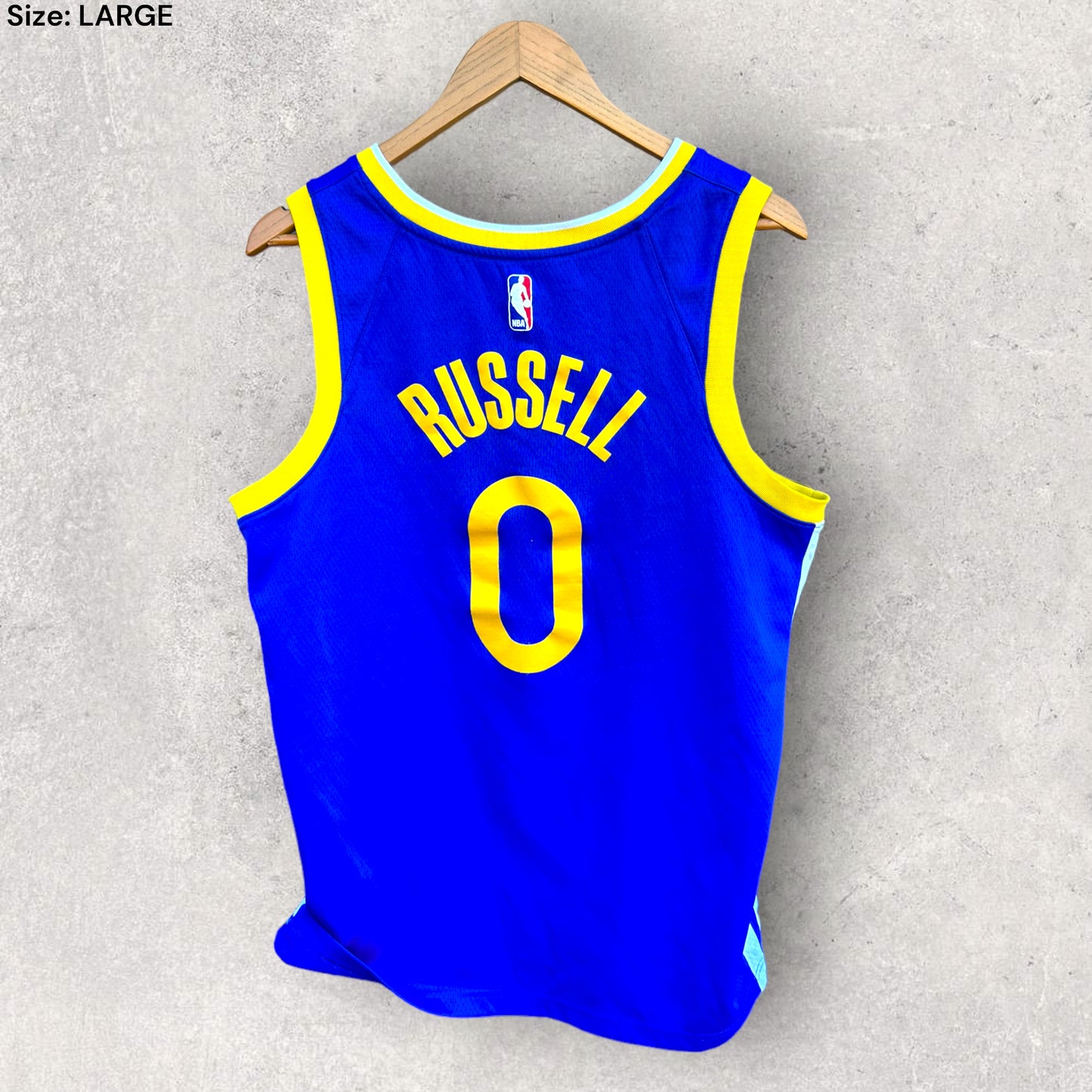 D’ANGELO RUSSELL GOLDEN STATE WARRIORS NIKE NBA JERSEY