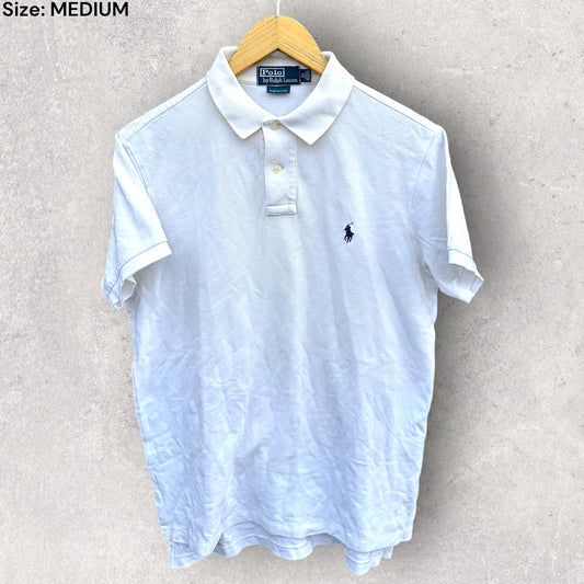 RALPH LAUREN POLO WHITE SHORT SLEEVE SHIRT