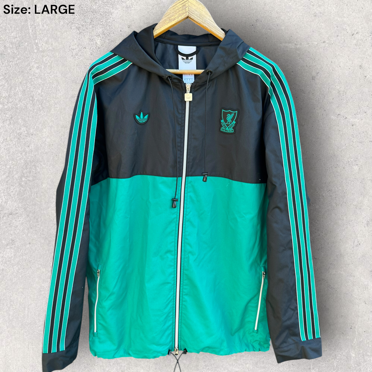 Liverpool FC 2025/2026 Adidas Terrace Icons Green Parka Jacket