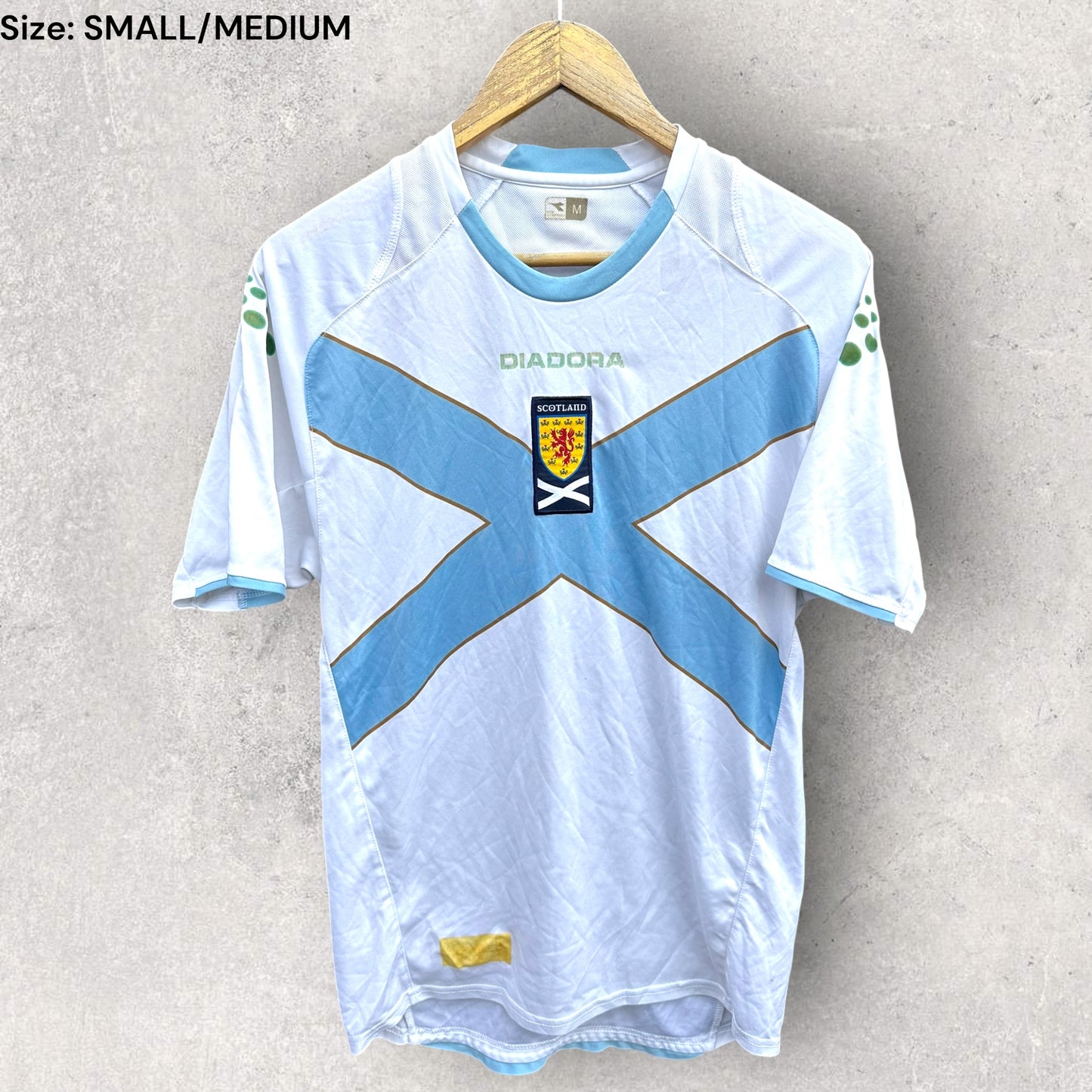SCOTLAND 2007 AWAY FOOTBALL JERSEY