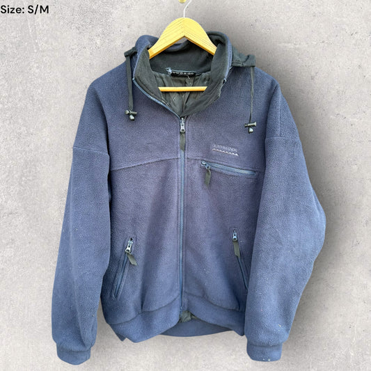 KATHMAMDU ALTICA BLUE FLEECE VINTAGE HOODED JACKET