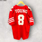 STEVE YOUNG SAN FRANCISCO 49ERS LOGO ATHLETIC 1990s JERSEY
