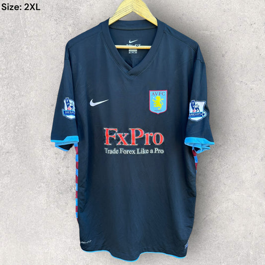 DARREN BENT ASTON VILLA 2009-2010 NIKE AWAY EPL FOOTBALL JERSEY