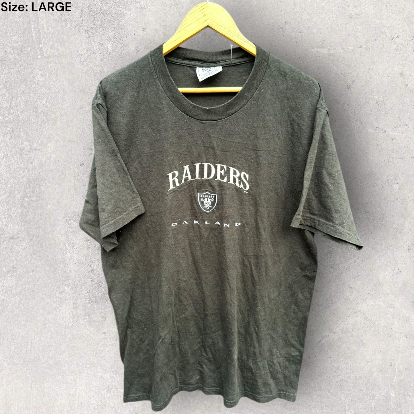 OAKLAND RAIDERS VINTAGE LEE SPORT BLACK SHIRT