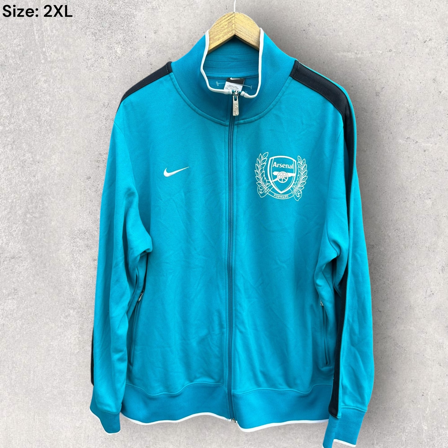 ARSENAL FC NIKE 2011-2012 TRACK JACKET FOOTBALL