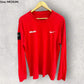 NIKE AIR RED LONG SLEEVE SHIRT