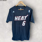 LEBRON JAMES MIAMI HEAT ADIDAS BLACK SHIRT