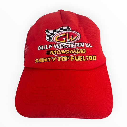 Gulf Western Oil Vintage Red Truckers Snap Back Hat