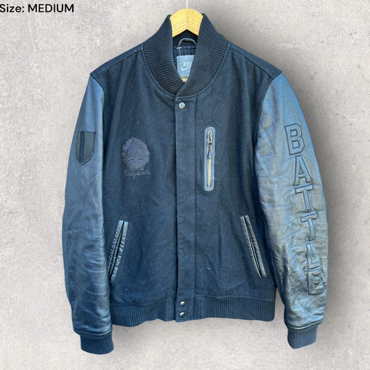 NIKE KOBE BRYANT DESTROYER BATTLE VARSITY LEATHER JACKET