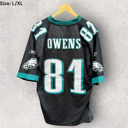 TERRELL OWENS PHILADELPHIA EAGLES REEBOK NFL JERSEY
