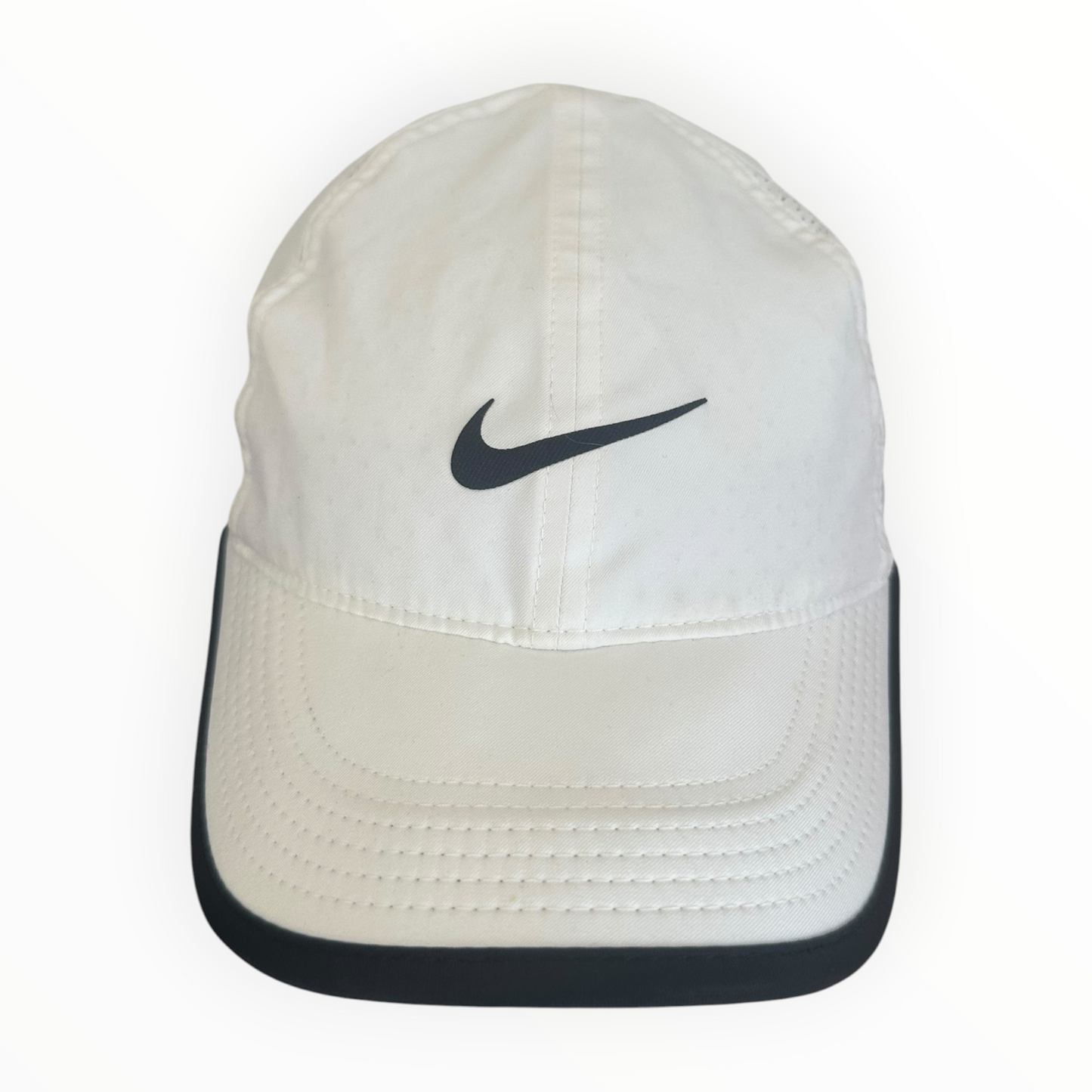 Nike Dri-Fit Featherlight White Running Hat Cap