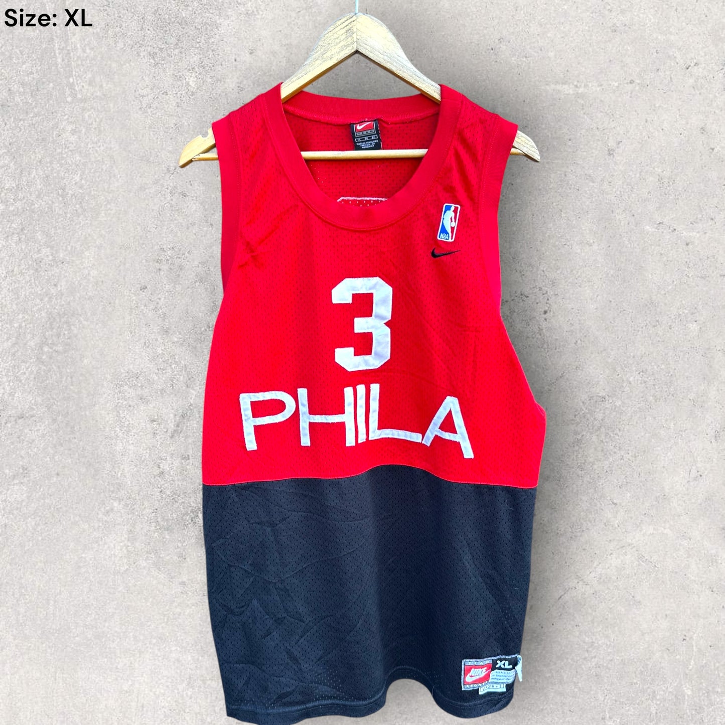 ALLEN IVERSON PHILADELPHIA 76ERS NIKE NBA JERSEY