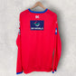 Delhi Capitals IPL Cricket Puma Red Coaches Training Long Sleeve Shirt