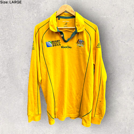 AUSTRALIAN WALLABIES 2011 RWC LONG SLEEVE JERSEY