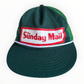 The Sunday Mail Vintage Green Trucker Hat Cap