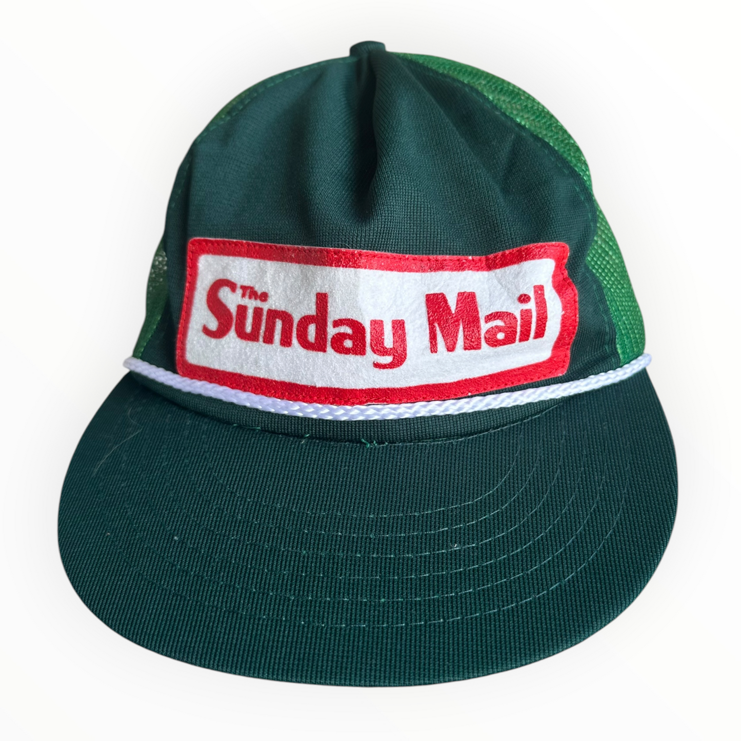 The Sunday Mail Vintage Green Trucker Hat Cap
