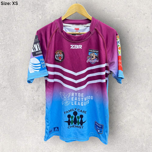 CARLINGFORD COUGARS NSW RUGBY LEAGUE MATCH JERSEY