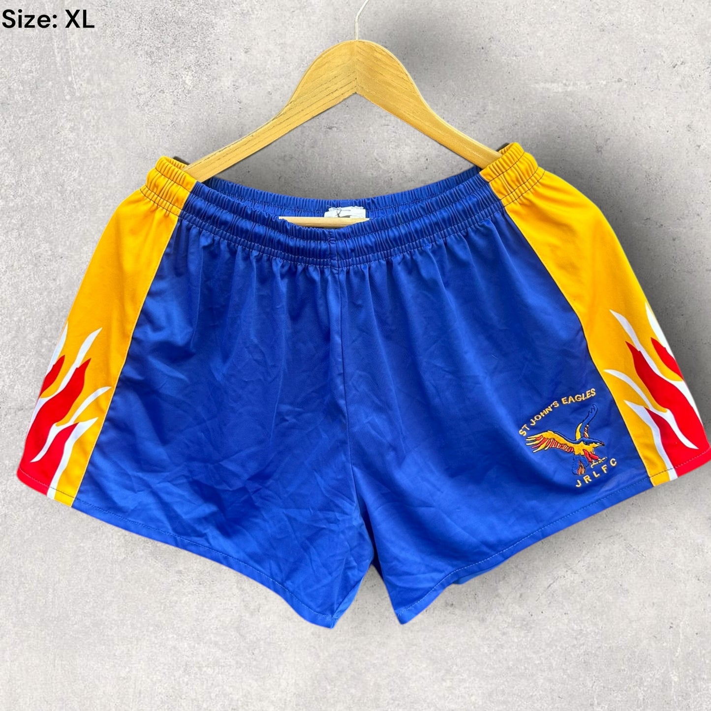 ST JOHNS EAGLES VINTAGE RUGBY LEAGUE MATCH SHORTS