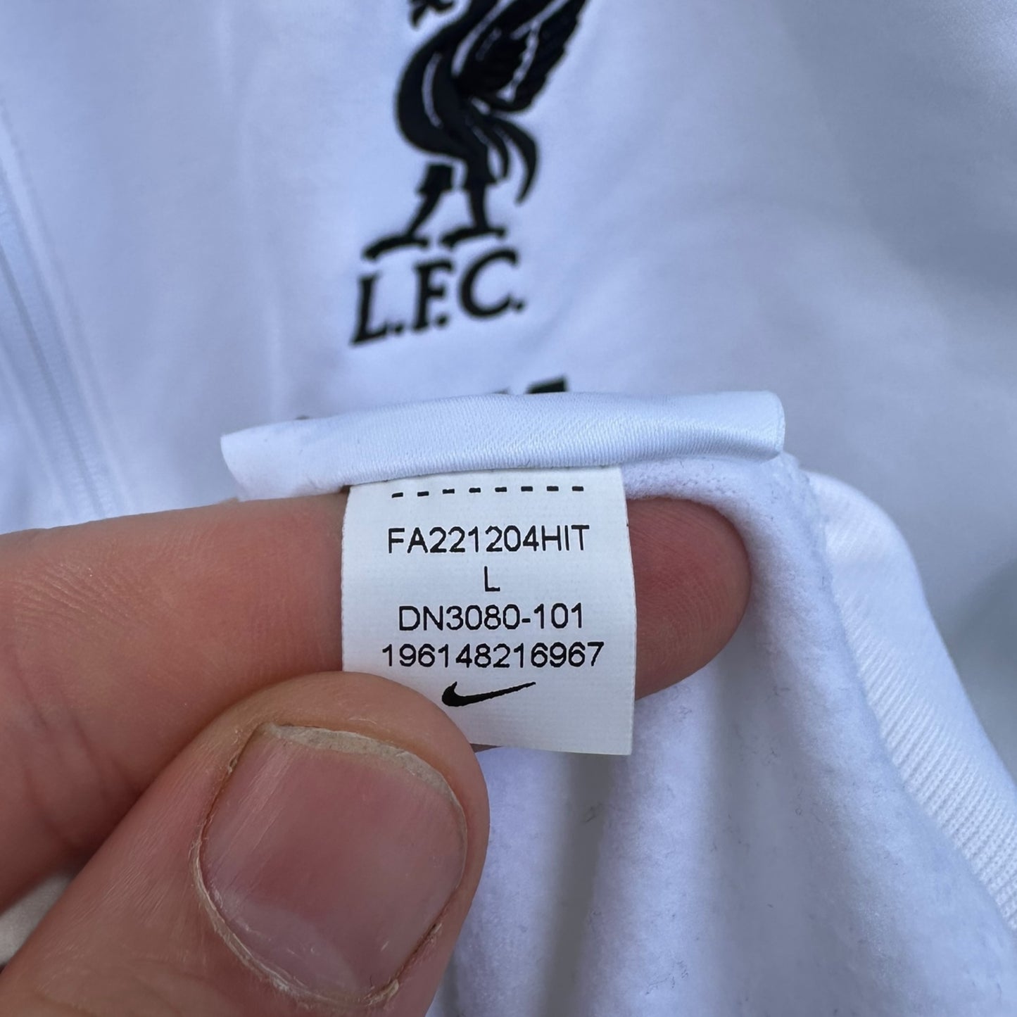 LIVERPOOL FC NIKE ACADEMY PRO KNIT WHITE SOCCER JACKET