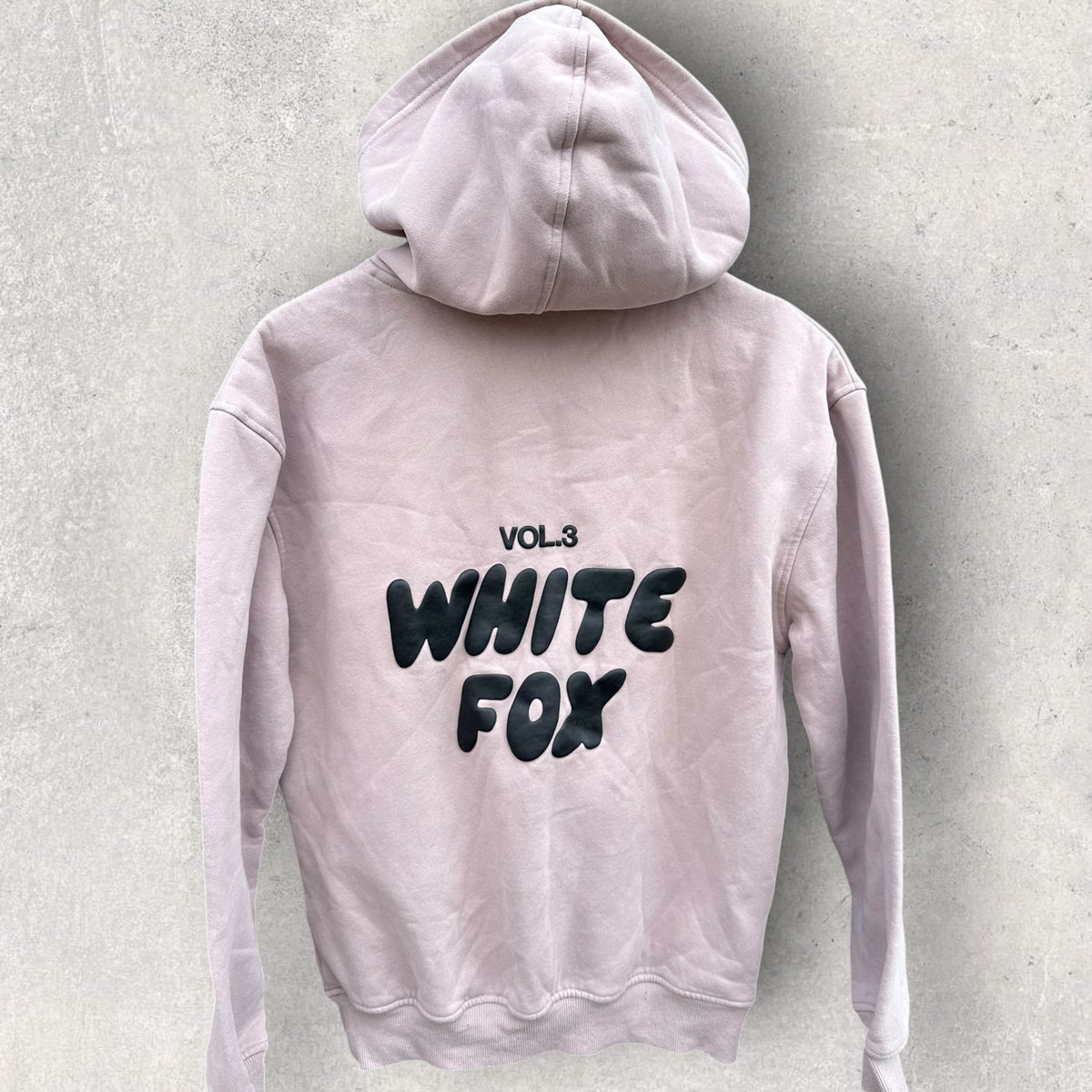 White Fox Volume 3 Light Pink Oversized Hooded Jumper
