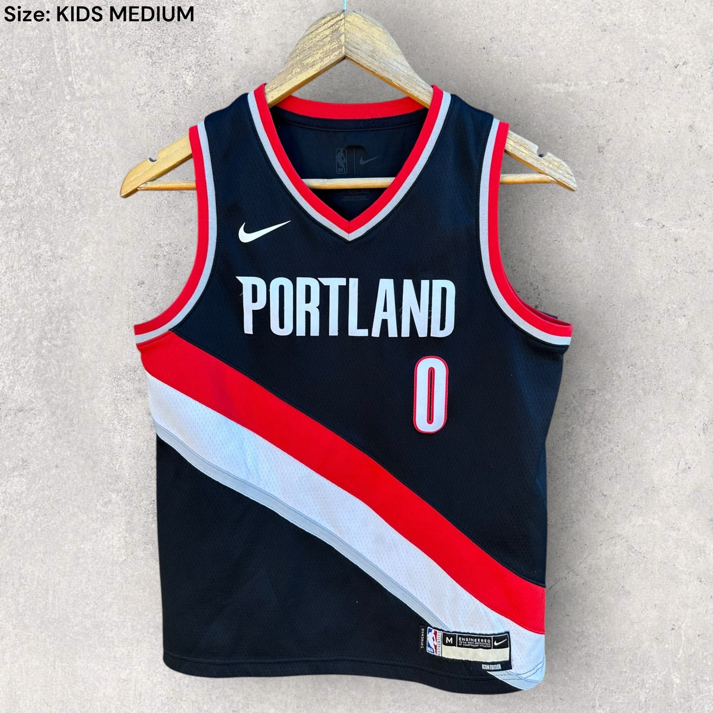 Damian Lillard Portland Trail Blazers Nike 2022 NBA Swingman Kids jersey