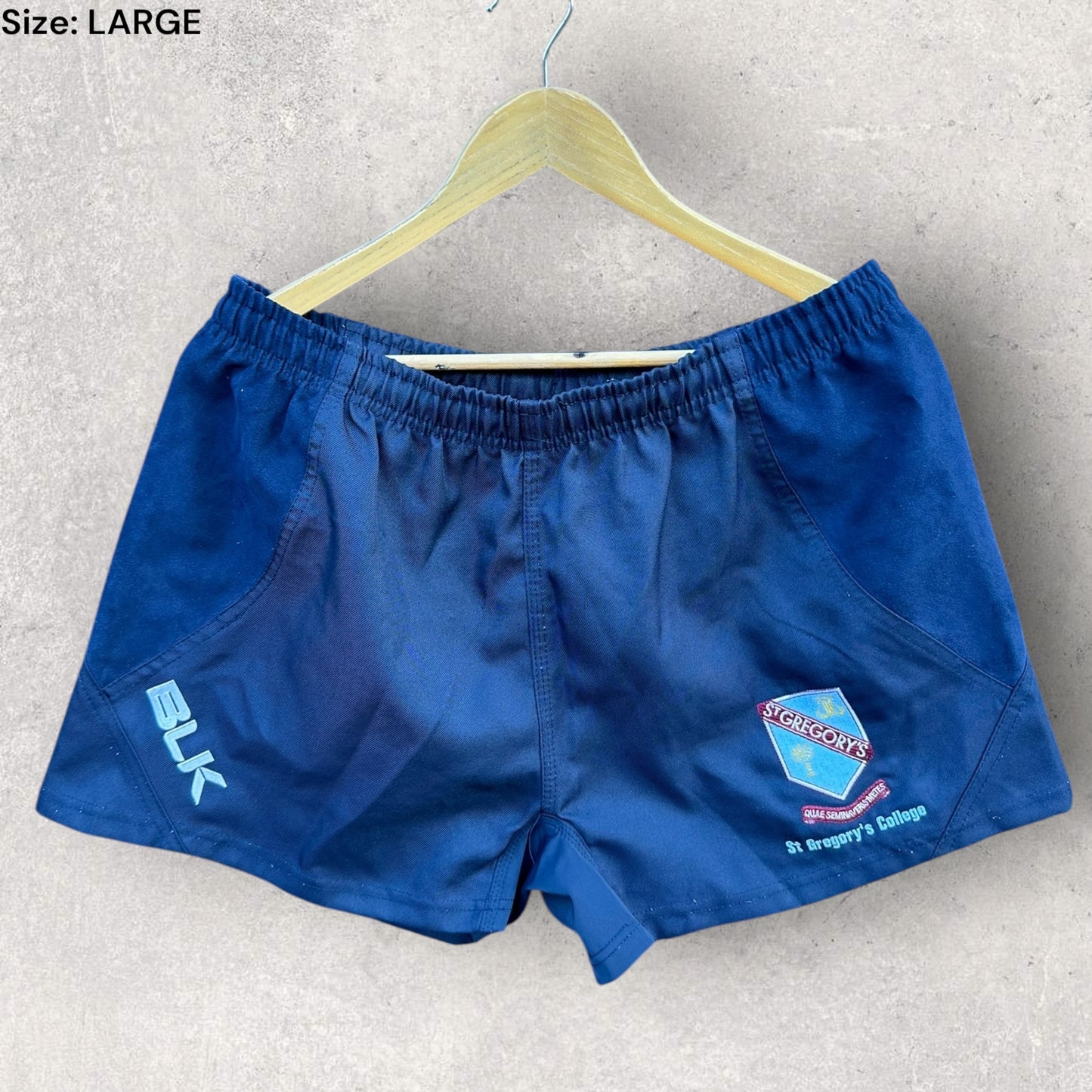 ST GREGORYS COLLEGE RUGBY UNION BLK MATCH SHORTS