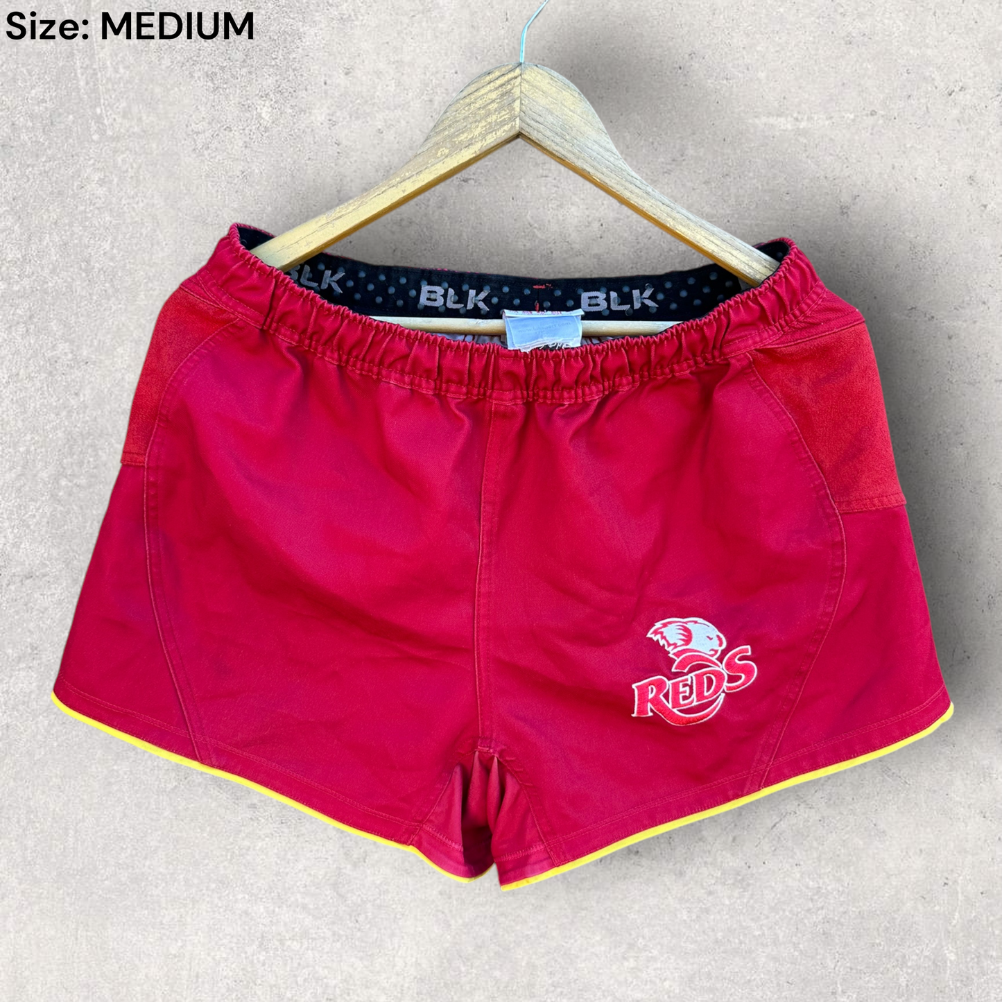 Queensland Reds Rugby Union BLK Match Shorts