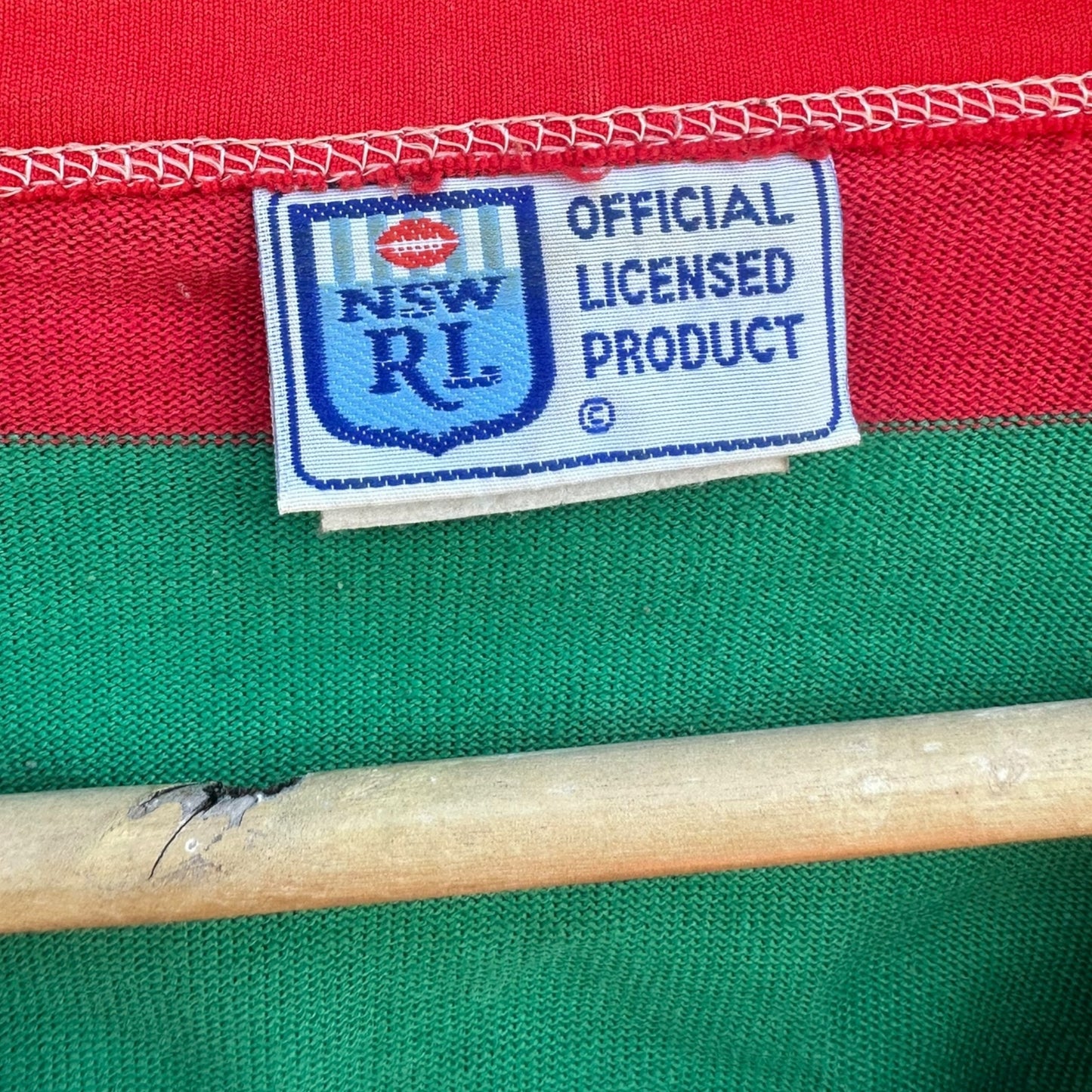 SOUTH SYDNEY RABBITOHS VINTAGE NSWRL SMITHS CRISPS COTTON 3/4 SLEEVE JERSEY