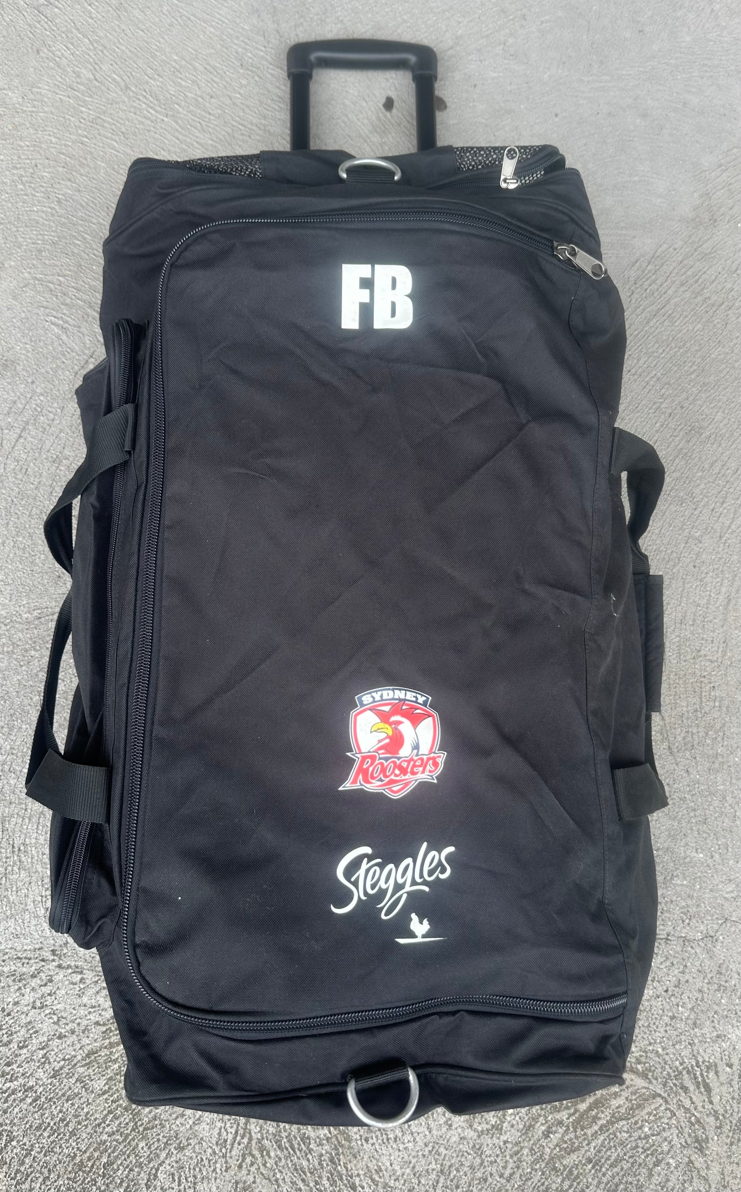 Sydney Roosters ISC Player Travel Suitcase Issued to Fletcher Baker