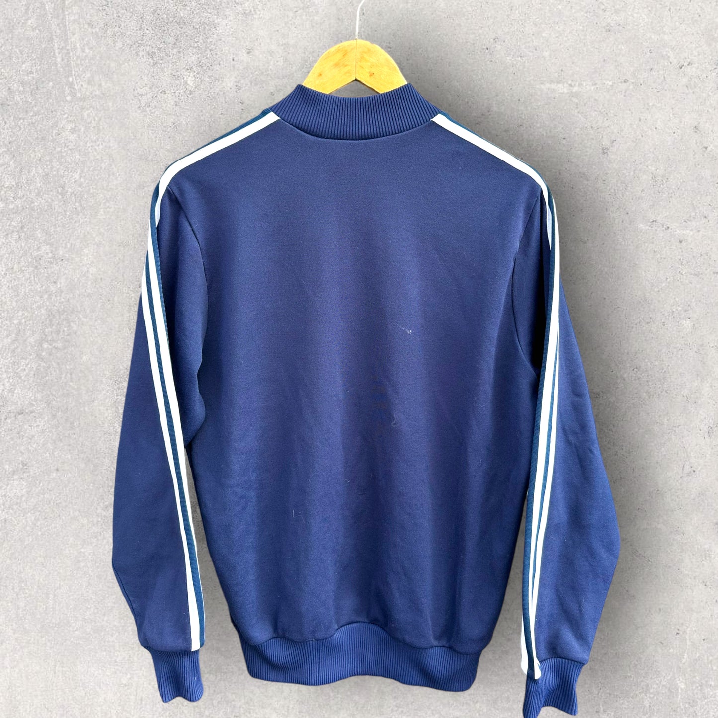 ADIDAS VINTAGE BLUE FULL ZIP JACKET 80S ERA