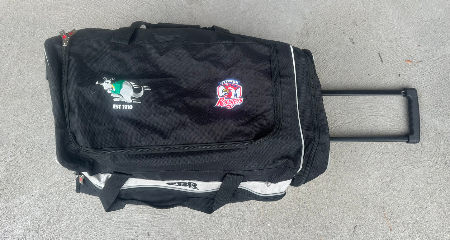 Sydney Roosters x Wyong Roos Player Travel Suitcase Issued to Poasa Faamausili