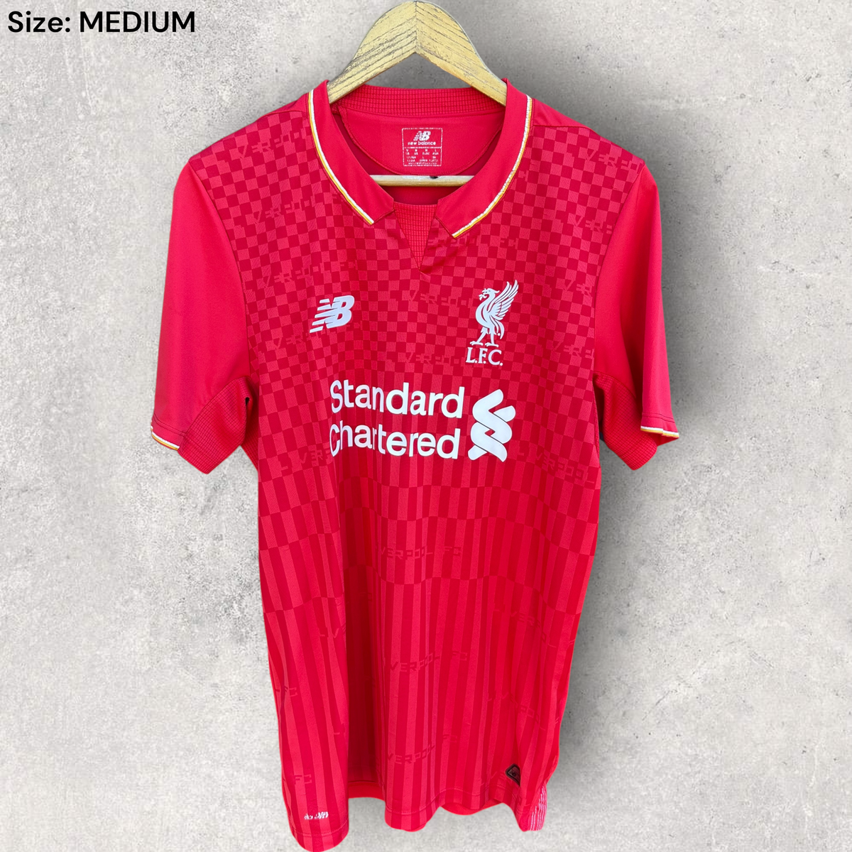 Liverpool FC 2015-2016 Home New Balance Red Football Jersey